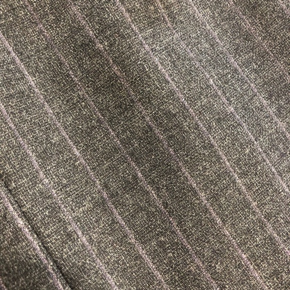 Dark gray and lilac pinstripes suit jacket wool size 14 MSRP $428 - Picture 12 of 13
